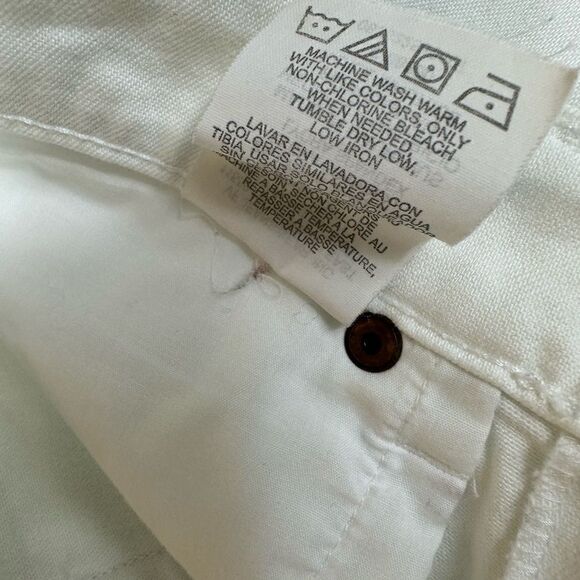 Lee Jeans One True Fit wide leg size 7/8 long length in white - Picture 8 of 14